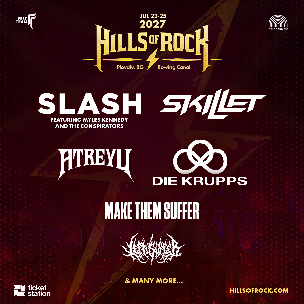 Hills Of Rock обявява първите шест имена за 2027
