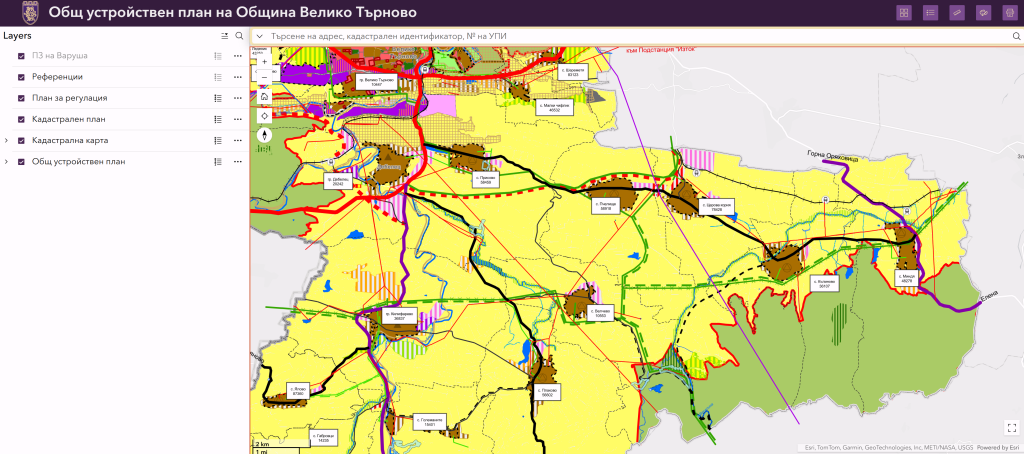 Велико Търново с нова интерактивна платформа на Общия устройствен план
